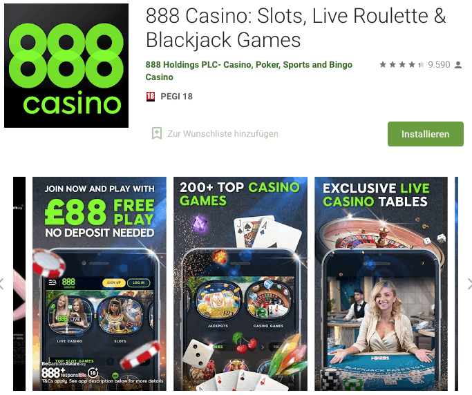 888 Casino-App