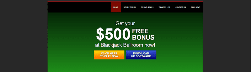 Blackjack Ballroom Casino No Deposit Bonus