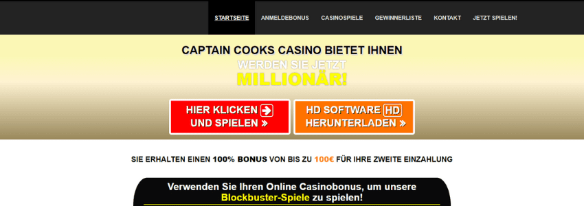 Captain Cooks Casino Bonus Code