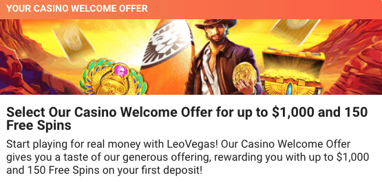 LeoVegas Bonus Code