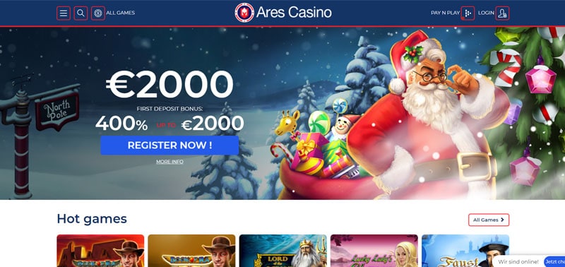 Ares Casino Bonus