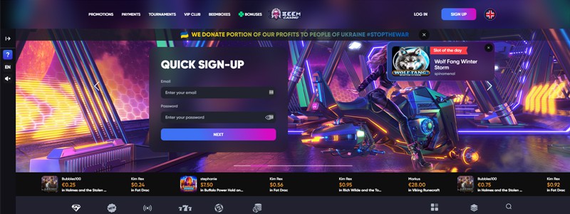 Beem Casino Aktionscode