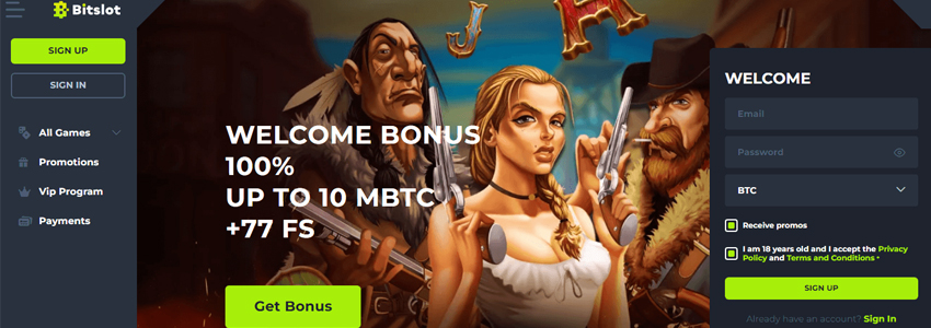 Bitslot Casino Bonus Code