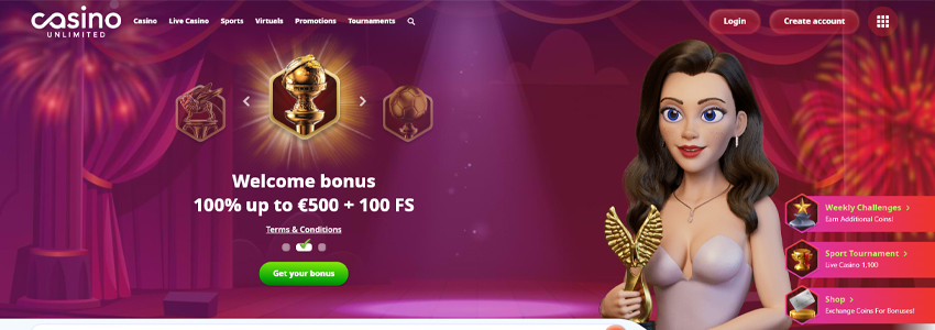 Casino Unlimited Bonus Code