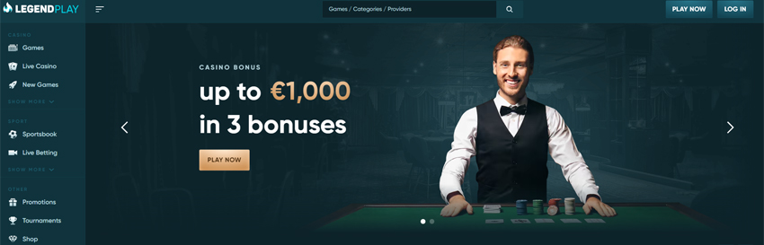 LegendPlay Casino Bonus Code