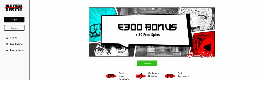 Manga Casino Bonus Code