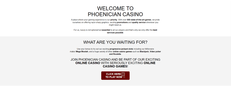 Phoenician Casino Bonus Code