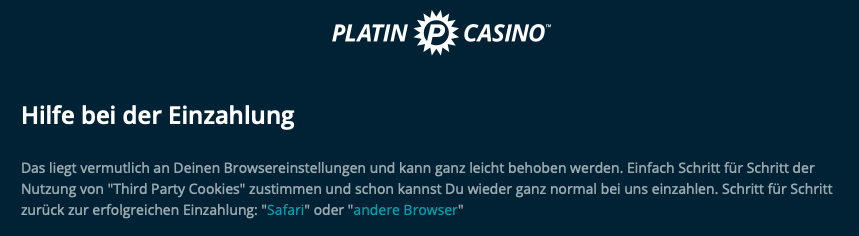 Platin Casino Paypal